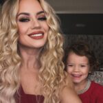 Kimberly Wyatt Instagram - Ever get that feeling you’re being followed? This little shadow has been my constant companion all weekend, and I couldn’t be a prouder mum to have him by my side. 👶💫 #ProudMom #MiniMe #WeekendCompanion