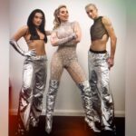 Kimberly Wyatt Instagram - ‘Don’tcha Disco’ was so much fun last night! These two lit up the stage 🪩🫶🏼💕🎵✨ Loosen up my Butlin’s babe! 😉