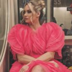 Kimberly Wyatt Instagram - Channeling my inner Villanelle vibes in this pink dress moment. 💕🩷💕