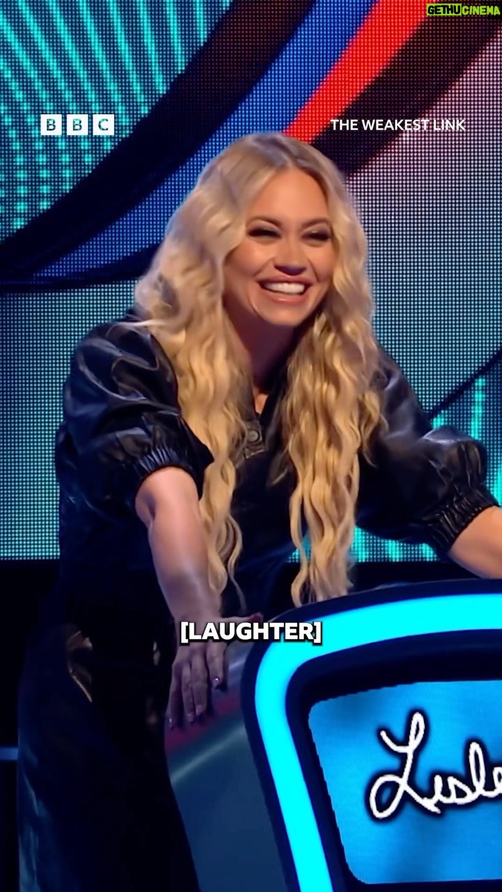 Kimberly Wyatt Instagram - βItβs not about the winning, itβs about whether a former Pussycat Doll describes you as very strong.β ππ #TheWeakestLink #iPlayer