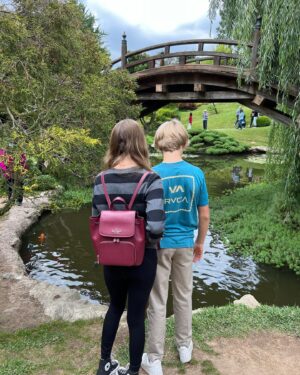 Kingston Foster Instagram - Had so much fun with @cadendragomer today! Loved seeing you!! 
.
.
.
#rebelmoon #friends #park #flowers #chinesegarden #river #actors #actress