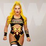 Kira Magnin-Forster Instagram – 🖤💛 Snatched and unmatched. @aew 

💄 @dear.salem @aewglam 

📸 @brainbuster_