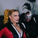 Kira Magnin-Forster Instagram - 😈 And we’re on our way to #ROHSupercardofHonor, this Friday in Philadelphia!!! Sorry @theplanetpeacock, you’re DONE!!!! Hahahahahahahha bye bye Mr.Castle, can’t wait to watch you burn! 💄 @dear.salem @aewglam