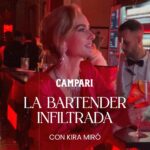 Kira Miró Instagram - Una que se vistió de rojo pasión, fue al afterparty de los Goya, se infiltró como bartender y sirvió los mejores Campari Spritz del mundo. ¿No me crees? Mira, mira… #Campari #Goya2024 #CinemaNight #BartenderInfiltrada #Publi