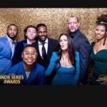 Kira Reed Lorsch Instagram - What a night! @oddmanoutw_s at the @indieseriesawards 💙🎉 Congratulations to all the nominees & winners #oddmanout streaming this summer #kirareedlorsch #isa14 📸 @amygravesphoto