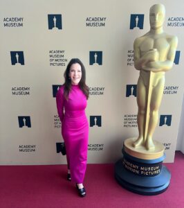 Kira Reed Lorsch Instagram - Celebrating #movies & #fashion @academymuseum 🎬 💖👗 @afibriant #afibriant #actress #kirareedlorsch