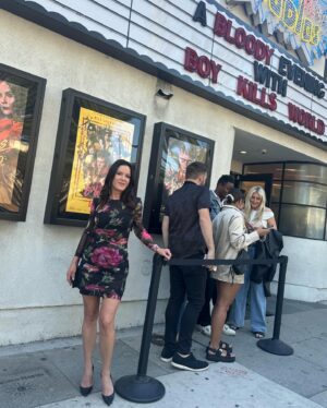 Kira Reed Lorsch Instagram - Looking for some #bloody good fun? @boykillsworld in theaters tomorrow 4/26🩸❣️ #boykillsworld #kirareedlorsch

💄@glamsquad