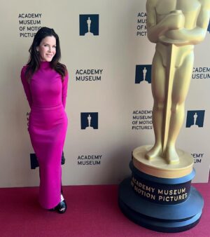 Kira Reed Lorsch Instagram - Celebrating #movies & #fashion @academymuseum 🎬 💖👗 @afibriant #afibriant #actress #kirareedlorsch