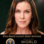 Kira Reed Lorsch Instagram – Grateful and honored to be nominated for #wea Best Actress  @wea.earth 🙏💛 #worldentertainmentawards #actress #kirareedlorsch 

📸 @bellasavilleheadshots