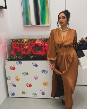 Kiran Deol Instagram - Woke up like this. In a gown. Epic last quote from @reallyzahra. Destroy All Neighbors in your tv, now! 

🎥 @sunjaknapp 
💄 @andreasamuels__ 
👗 @markpaul_ 
🙏🏽 @passthetanja   @mrdanielnguyen