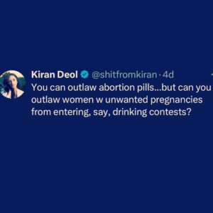 Kiran Deol Instagram - Dark, but desperate times...🍺🤦🏽‍♀️

#news #women #drinks #jokes #dark