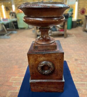 Kirsten Ramsay Instagram - This salt glazed urn arrived in a dreadful condition having been damaged 25 years ago. 

It languished in a cellar until it was rediscovered by Adam after the death of his father, John.

Each of the three elements had damage and there were signs of extensive previous restoration alongside the damage that occurred when a wall collapsed onto it.
 
The urn, one of a pair, held many happy memories of childhood visits for Adam, visiting Grandparents near Sheffield. 

After extensive conservation, it can now once again be enjoyed and used by the family.

The story of this Urn and many others items feature in a new book, The Repair Shop, life in the barn.

The book also tells the backgrounds to many of the experts featured in the program and how they came to work in their chosen fields.

The Repair Shop is on BBC1 daily at 3.45pm or catch up on @bbciplayer 

@therepairshoptv 
#saltglazedpottery #ceramics #conservation 
#conservatorsofinstagram #restoration #repair
#therepairshop #heirloom #familyhistory 
#kirstenramsay 
@brenton_west