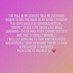 Kirsten Storms Instagram - “Yes, duh” had 100% of the vote this morning to see the back of my head. I didn’t know you guys would be up for it! Swipe to see the pic from last week! After I wash my hair today 🙌🏼🙌🏼🙌🏼 I will get my friend @iamdorellanthony (can’t wait to see yoooou ♥️) to take another pic w/o the stitches - since it’s looking a little better now.