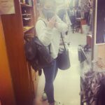 Kirsten Storms Instagram - This is not an #OOTD post. (I wore a sweatshirt, jeans and Nike af1s). This is a bag appreciation post. I love my @muudliving bags so much. I rave about them regularly. 😳 Their new “Gimo” backpack does it for me. The best part? It. Can. Be. Used. As. A. Project. Bag. 🙌🏼 It’s carrying my current WIP (extra yarn is in my “Saturn XL”) and I just unzip the top, grab my project, re-zip (there is a space to pull the yarn through) - then I can crochet/knit while walking. Boom. Bags available on the @universal_yarn website! Check them out. NOT AN AD. **Walking while crocheting or knitting is dangerous. If attempting for the first time, please have adult supervision** @muudliving @universal_yarn