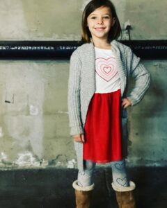 Kirsten Storms Instagram - Brandon and I let Harper pick out her own clothes - we have for a long time. She has always had the most unique and incredible style that is so very...well, Harper. Today’s pre-Valentine’s outfit is one of my all time faves. Maybe it’s that she is so full of love and this outfit suits her. Or maybe it’s the boots. 🙆🏼‍♀️