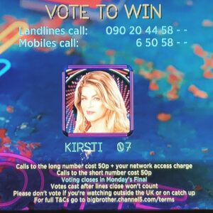 Kirstie Alley Instagram - She’s Been Herself, She’s Been Thoroughly Entertaining , Kind, Helpful, Genuine, Told It Like It Is, Fair, Fun, A Team Player @kirstiealley Is Just A Class Act ........ and now She is the UK’s New Best Friend & Honorary Brit, Our Nations’ Sweetheart!

We All Absolutely Love Her ....... So Please VOTE FOR KIRSTIE ALLEY TO WIN!!!!! 🙏🏽 @bbuk #kirstiealley #vote #votetowin #bestfriend #nationssweetheart #bbuk #cbbuk #bigbrotheruk #teamplayer #teamkirstie #teamkirstiealley #kirstietowin #kirstiealleytowin #votetowin #pickupthephone #finalist #eyeofthestorm