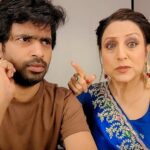 Kishori Shahane Instagram – Masti in-between वेगवेगळे shoots and वेगवेगळे sets😂😍❤️
.
.
.
PS- अजिबात आळस न करता मनापासून केलेली Reel😎😂🙈

.
.
#prathameshparab #kishorishahane #funreels