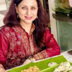 Kishori Shahane Instagram - Had a feast for Sankashti Chaturthi Amras,sabudana khichadi,kelichi bhakri,danyachi kadhi,danyachi chatni and ras-malai ..😋 Courtesy @sanjayrane ‘s #jalgaon #jalgaonkar #khandesh #khandeshi #instagood #instagram #sanjayleelabhansali #hiramandi Khandesh Fast Ganpati Bappa Morya