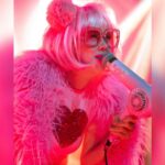 Kitten Kay Sera Instagram - The pink spotlights give this pic everything I need 📷by @sofinchphotography 💗📷 at @thewhiskyagogo .. the lighting engineer was on fire 🔥 that night. We appreciate you! I wish I had gotten his/her name!!! My hair and makeup by @sotellrob_mua 🫦👄