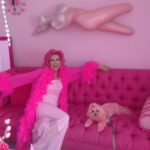 Kitten Kay Sera Instagram - Looking back this was Oct 1 in 2015 - 💗🎥 can’t even remember what we were shooting with Miss Kisses 💗🥹Always something going on in my big pink life!!!! I can tell you what…. I was never this dolled up just sitting around @thepinkpalace_ ha ha ! Another thing I noticed: the pink palace is a lot like Beekman Place 💗 from the film Auntie Mame - ever changing but always always 𝓕𝓐𝓑𝓤𝓛𝓞𝓤𝓢 🎀💗🔑