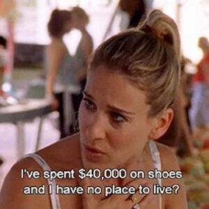 Kitty Cash Instagram - Has anyone been re-watching Sex and the City? Can we talk about it 😹Why is it hitting so much harder this time around 🫠🫠🫠 
Shoes: @jimmychoo