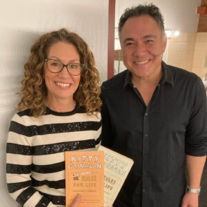 Kitty Flanagan Instagram - So great to be back on stage with my buddies @malthousetheatre - if you want to come along - call the malthouse box office and check for promoter holds that we release each day. And if you bought a ticket 18 months ago…don’t forget to use it! Glenny Robbins hosts Tues- Sat and Madam Pang (pictured) plays the role of interlocutor on Sundays. Good times!