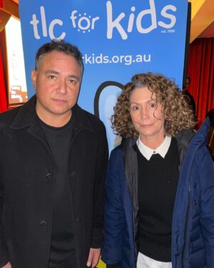 Kitty Flanagan Instagram - This is what charity with Sam Pang looks like. Here we are “doing it for the kids”- and clearly not that happy about it. Thanks to Bob Franklin and @tlcforkids for having us on and for all the good works that they do. 😻x