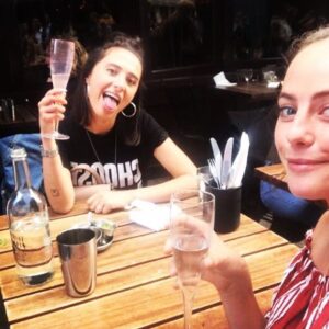 Klariza Clayton Instagram - #internationalselfieday - posting this beaut of a picture. Doing what we do best trying to entice Lily to an evening of debauchery but sadly she could not be enticed.