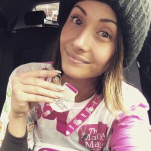 Klariza Clayton Instagram - So many emotions when I crossed the finish line today but this man was with me every step. 14 miles in under 4 hours 🏃🏽‍♀️#marsdenmarch #madeitevenwithahorrendouscold
