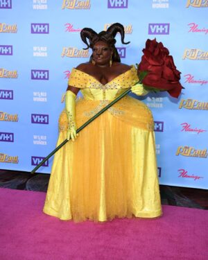 Kornbread Jeté Instagram - With T-blockers and Estradiol here she is Beastiana Rosé! We often tell people what to look like as trans. “Passable” and what’s not passable! But there’s no one way to do it. This face shows there beauty in the “beast” as well as beauty in Belle! CHOOSE WHAT YOU SEE FOR YOURSELF. FUCK THE STANDARD! And when you do it, MAKE THEM HOES EAAATT ITTTTT! 

Special shout-out to @tarareyfx ! Without you this prosthetic and make up wouldn’t even be possible! You’re a live saver! 

Hair: @wigsbycross_ 
Dress: @houseofjmc 
Mug: @tarareyfx 

Finale of @rupaulsdragrace this Friday!!! WHO YA ROOTING FOR?!