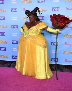 Kornbread Jeté Instagram - With T-blockers and Estradiol here she is Beastiana Rosé! We often tell people what to look like as trans. “Passable” and what’s not passable! But there’s no one way to do it. This face shows there beauty in the “beast” as well as beauty in Belle! CHOOSE WHAT YOU SEE FOR YOURSELF. FUCK THE STANDARD! And when you do it, MAKE THEM HOES EAAATT ITTTTT! 

Special shout-out to @tarareyfx ! Without you this prosthetic and make up wouldn’t even be possible! You’re a live saver! 

Hair: @wigsbycross_ 
Dress: @houseofjmc 
Mug: @tarareyfx 

Finale of @rupaulsdragrace this Friday!!! WHO YA ROOTING FOR?!