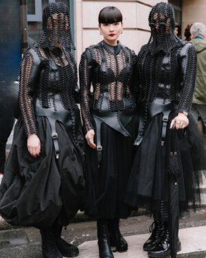 Kozue Akimoto Instagram - 🥷
#pfw #noirkeininomiya