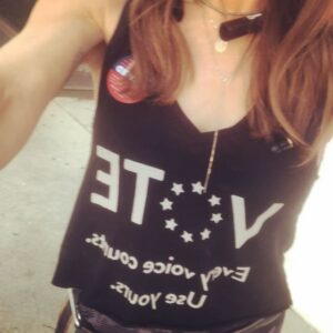 Krista Allen Instagram - Every voice counts (even beagles!) ... use yours! *
*
#vote #yeson12 #humanesociety #useyourvoice #nov6