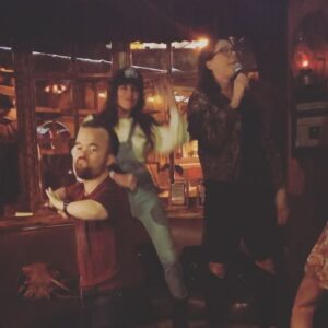 Krista Allen Instagram - Totally 1000% adulting.
 @danamoonme @bradwilliamscomic *
*
#backdatassup #karaoke 
#comedy #birthday