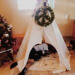 Krista Allen Instagram – Boy and beagle-in-a-tee-pee!  #HappyMerryChristmas #JakeNJack #BuddyTheElf