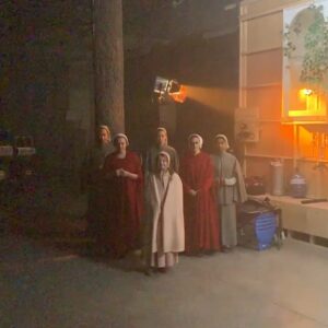 Kristen Gutoskie Instagram - We really embraced our superhero capes while shooting the season finale of @handmaidsonhulu. 
Ep 13 streaming now on @hulu
💪🏼❤️💪🏼
@madbrew @amandabrugel @elisabethmossofficial @therealkatemoyer #sugenjasri
#resistance #themarthanetwork #thehandmaidstale
#mayday #muffinsmeanyes