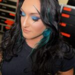 Kristen Stadtlander Instagram - The badass TBS Champion @callmekrisstat @aew Makeup by yours truly Hair by the talented @clockinour It’s feels so great being able to have fun with colors and get creative again 🧜‍♀️ thank you @joannadeemakeup for the inspo ♥️