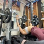 Kristen Stadtlander Instagram - Here is some bench. Plus a Harlot appearance. Joggers from @thebarbellcartel code STAT15 #thebarbellcartel #teambarbellcartel #snoot #stokedathletics