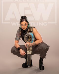 Kristen Stadtlander Instagram - when Bonnie Tyler said she was holding out for a hero, she meant me but she didn’t know it yet #aew #tbs #tbschampion