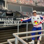Kristen Stadtlander Instagram - I’m Ricky Bobby, and if you don’t chew Big Red, then f*ck you. #nascarhalloffame #talladeganights #rickybobby #calnaughtonjr #halloween
