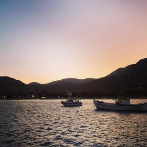 Kristin Scott Thomas Instagram - Leaving Amorgos for Mykonos. Via Naxos.#greekislands  #filming  #wind #aunaturel #apologies