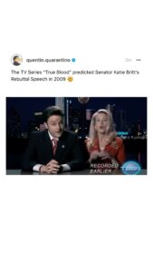 Kristin Bauer Instagram - 🤣😂 #trueblood writers got it rieeegght!!! @mcmillzz and @therealannacamp @thejessicatuck nailed it! 🔨 #gop 😳 Repost @quentin.quarantino Uncanny. All they missed was the kitchen