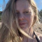 Kristin Bauer Instagram – Morning beach yoga class. I am hesitant to post my Yoga retreat in Costa Rica as it feels frivolous, but this isn’t how my life always is. And also if it could be or was – or is for anyone who lives in this Eden full time – Good for you! Because there is suffering in the world and frankly, so many wrongs and horrors, and it serves no one for all of us to, as witnesses to the evils, who can’t control it, to also suffer. For most of my life I’ve felt I needed to suffer with my loved ones who were suffering to stay connected to them and I worried that if they weren’t ok, I wouldn’t be. 
But new chapter so I’m having a glorious week. I’ve dreamed of coming here for so long. And here I am and  here it is. 🤷‍♀️ #costarica #yogaretreat
