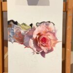 Kristin Bauer Instagram - I Signed it so it’s done! Very soon I’ll have some news about my new Art Store Front offering my art! A 40 year dream. #dream #artheals #painter #oilpainting #oilpainting #roses #rosepainting #artist
