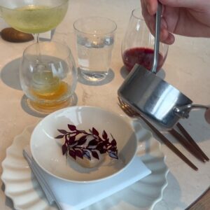 Kristína Nemčková Instagram - #𝐇𝐎𝐒𝐓𝐄𝐌 𝐕 𝐆𝐄𝐑𝐀𝐍𝐈𝐔
Měla jsem možnost zasednout za stůl a užít si kompletní servis v restauraci, ve které pracuji. Vidět chod Gerania očima hosta a ochutnat celé menu spárované s nápoji, byl pro mě zážitek, který mě přesvědčil o tom, jak moc hrdá jsem toho všeho součástí. ✨

Moc děkuji @restaurant_geranium a @karolina.ignataviciute 🫶🏼
~
#teamwork #thankful #makingmagic