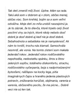 Kristína Tormová Instagram - Tak mi to dnes dobre padlo toto napísať..toto je len odhryznutý kúsok môjho dnešného textu pre @najmama.sk Tam si ho prečítate celý (na obsah navyše tam platí predplatné Aktualít @aktuality_sk )