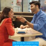Kristina Patel Instagram - “It’s not always about an expensive gift, sometimes a cute gesture is enough to make your partner feel special and it’s always better when it’s with you.♥️ 2 months ago, on my birthday he surprised me with my favourite chowmein and dumpling soup and so this Valentine’s it was my turn to make him feel special and gift him a delicious meal from his favourite Pizza place! Thanks @dominos_india for this cute heart shaped pizza. This is limited edition pizza available in two variants veg (tomato) and non veg(chicken pepperoni) available from 12th Feb to 14th Feb only in selected cities ie- Mumbai,Bangalore,Delhi,Kolkata, Chennai. This Valentine’s Day - #sayitwithapizza #dominosindia #ad #valentinesdayspecial” #krishal
