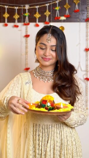 Kristina Patel Instagram - Embrace the true essence of Diwali with a home that sparkles and smells as festive as your spirit!  Join me in prepping for the festivities - cleaning, arranging, and adding the magical touch of Odonil. Let the fragrance of joy linger in every corner. Happy Diwali!  #SmellsLikeFestiveWithOdonil #odonil #superiorfragrance #airfreshener @official_odonil