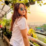 Kristina Patel Instagram - Golden hour is my happy hour.♥️ . . #kristina #sunset #love #white #cute #explore #ootd #instalike #instafashion #feelings