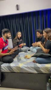 Kristina Patel Instagram - When you use 100% of your brain. 😅 . @kristinapatel_official_ @adityabhadoriaa @komdhi . . Ib- @restykamboj . . #explore #reelsindia #krishal #viralvideos #trending #comedyvideos